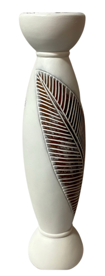Palm Leaf Design Candle Holder