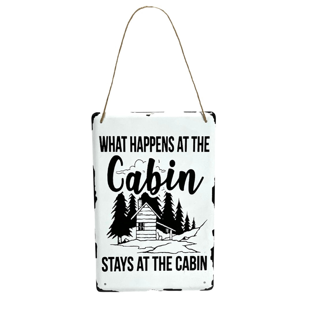 Cabin Metal Wall Art - Available in 4 Assorted Styles