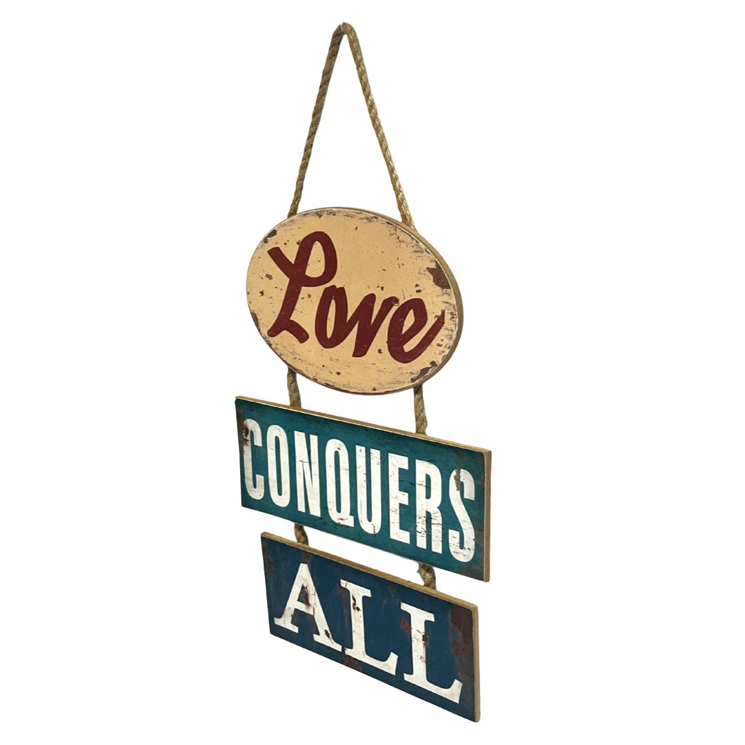 Wooden 3 Tier Hanging Wall Sign - Available in 3 Styles