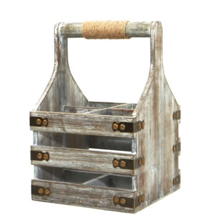 4 Bottle Wooden Wine Crate