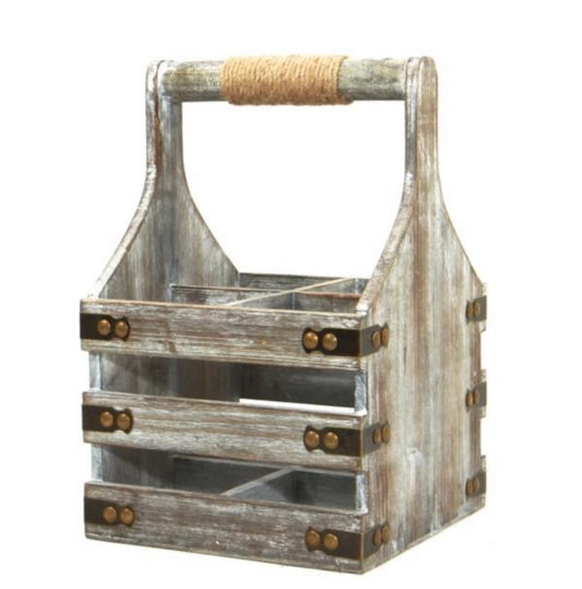 4 Bottle Wooden Wine Crate
