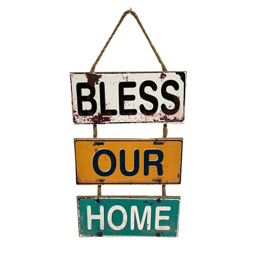 Wooden 3 Tier Hanging Wall Sign - Available in 3 Styles