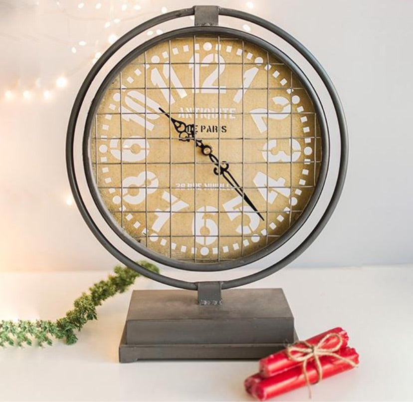 Buy Round Metal Desk Clocks