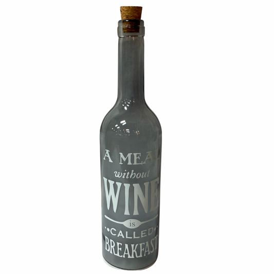 A Meal Without Wine LED Bottle