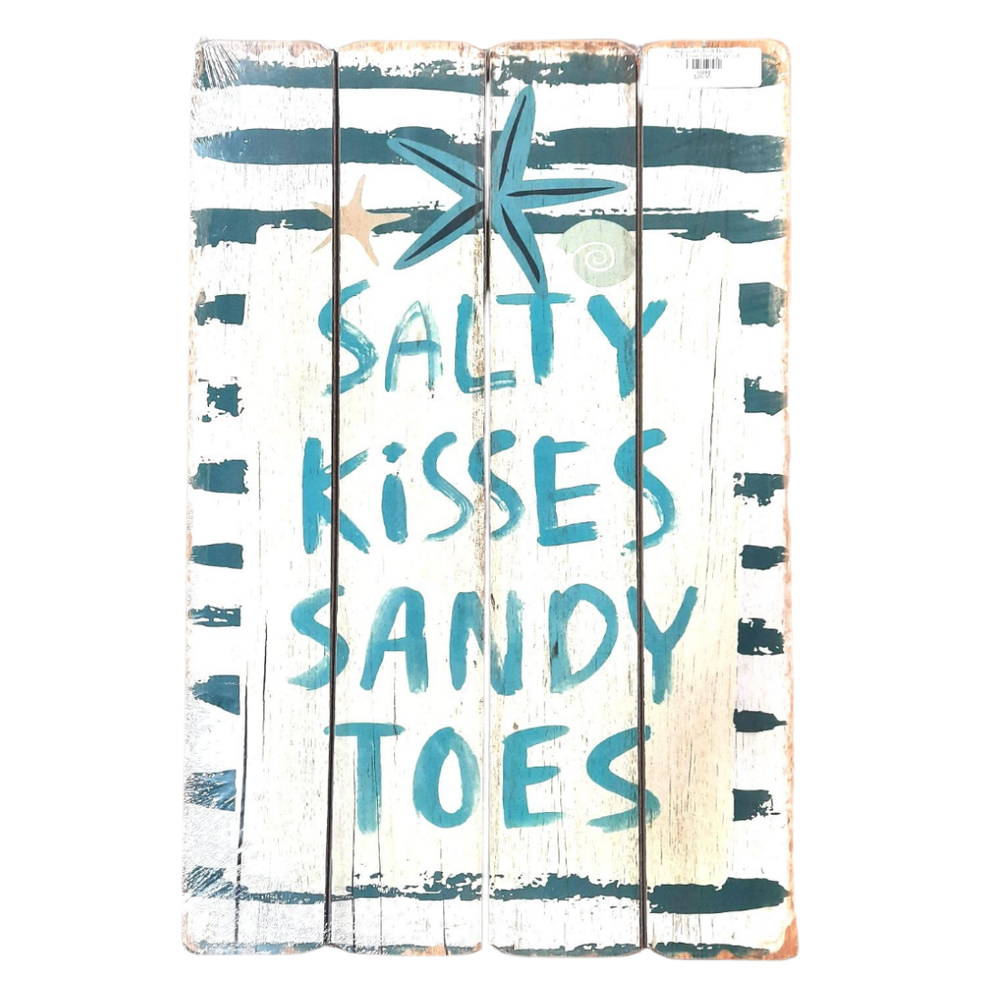 Beach Love Vintage Wooden Sign - Imperial Gifts And Decor