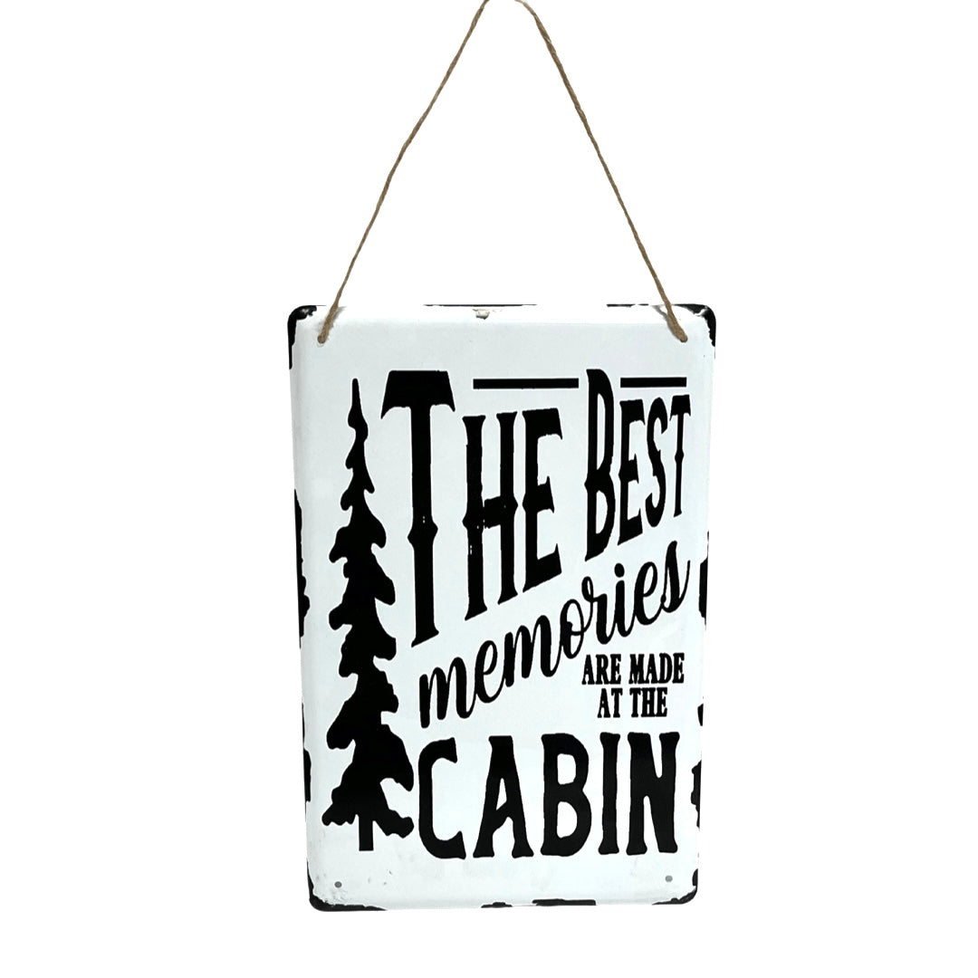 Cabin Metal Wall Art - Available in 4 Assorted Styles