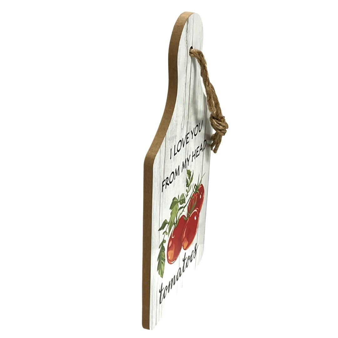 tomatoes wooden paddle kitchen wall decor sideways