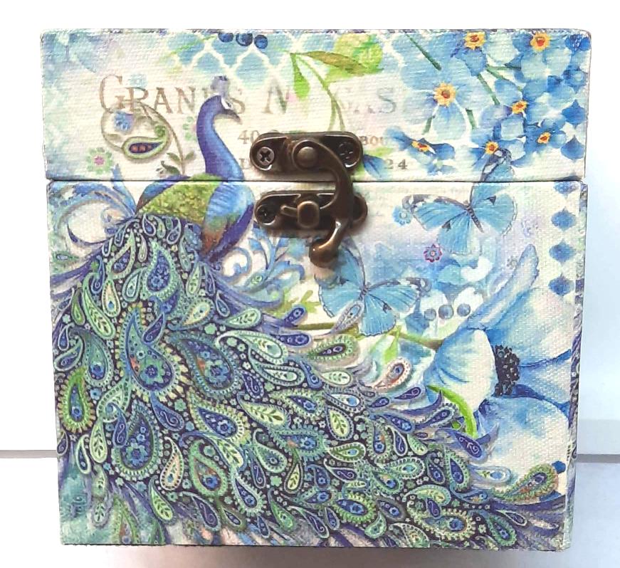 Tissue Box Holder - Blue Design