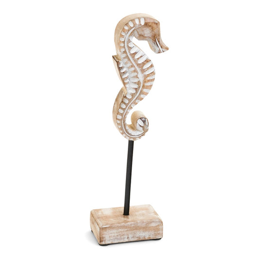 Wooden Decorative Natural Seahorse