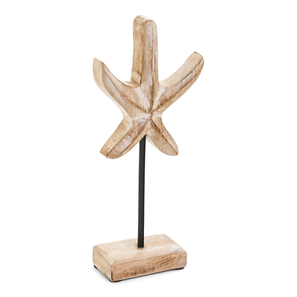 Wooden Decorative Natural Starfish