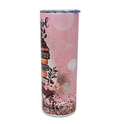Just A Girl Who Loves Books Insulated Tumbler With Straw