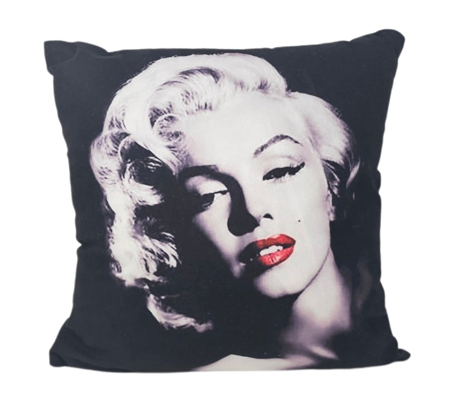 Marilyn Monroe Black Pillow