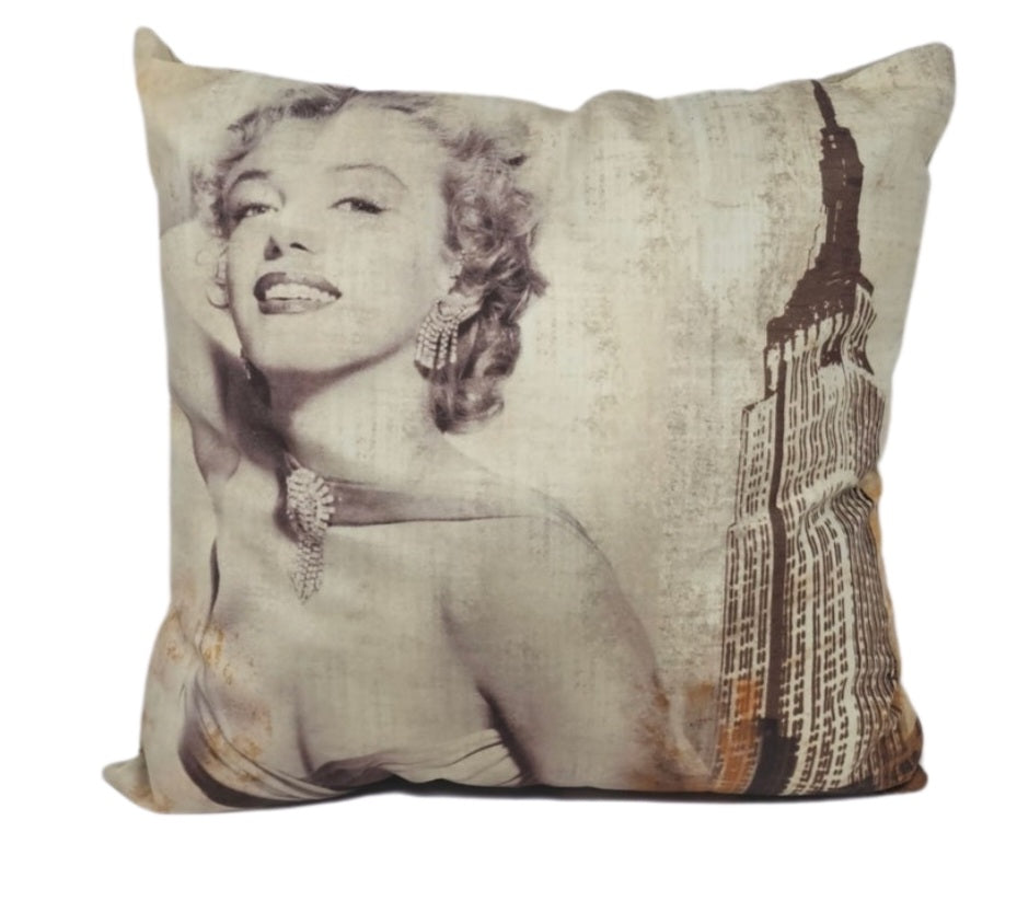 Cream Marilyn Monroe Pillow With Tower