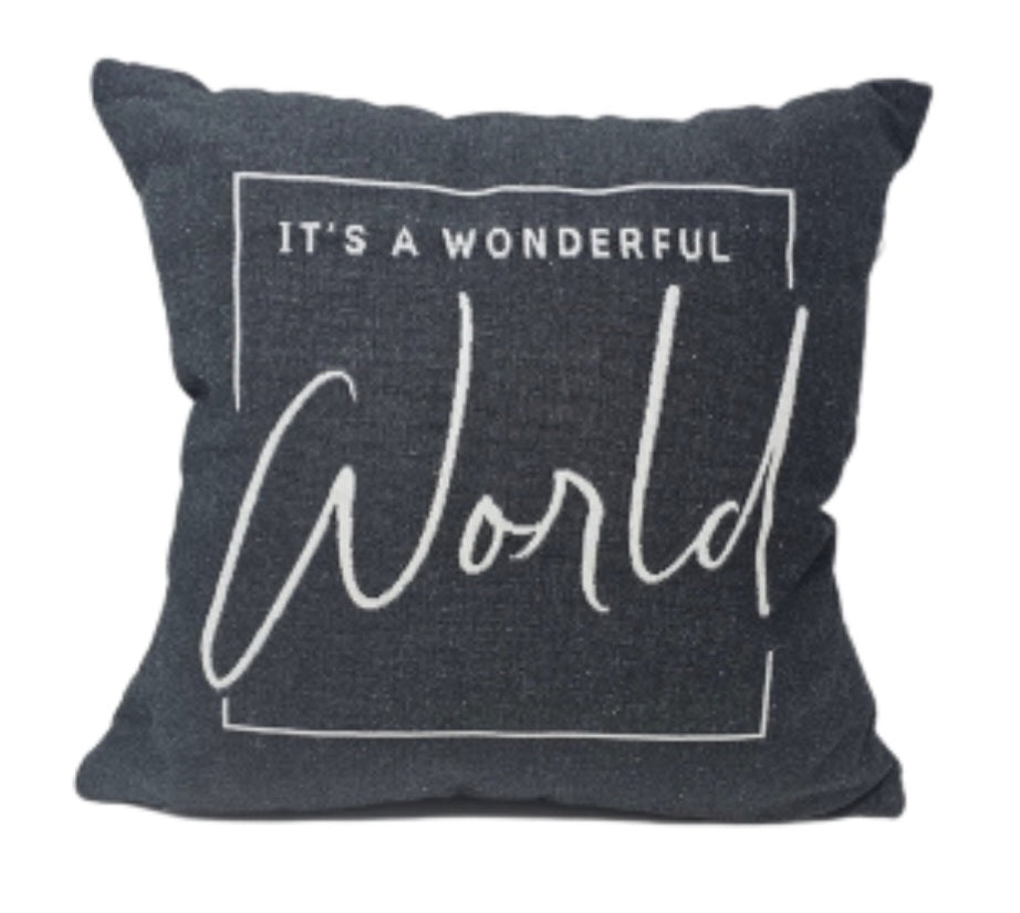 Wonderful World Pillow