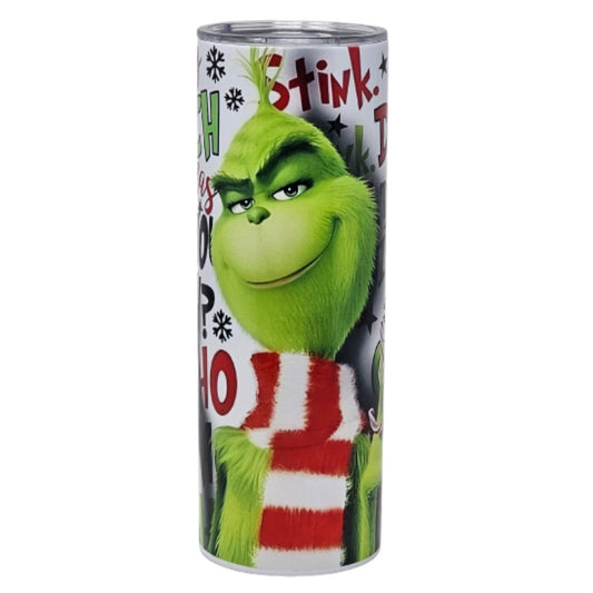 Grinch Insulated Tumbler With Straw