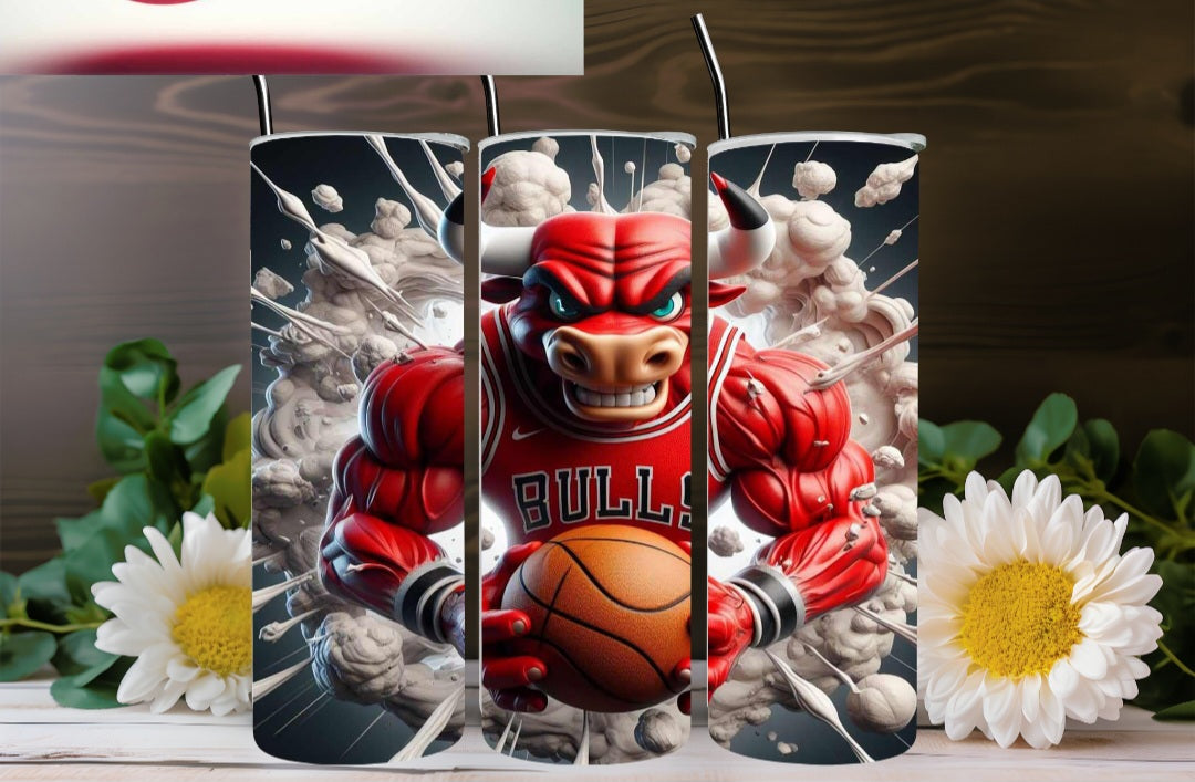 Chicago Bulls Insulated Tumbler With Straw