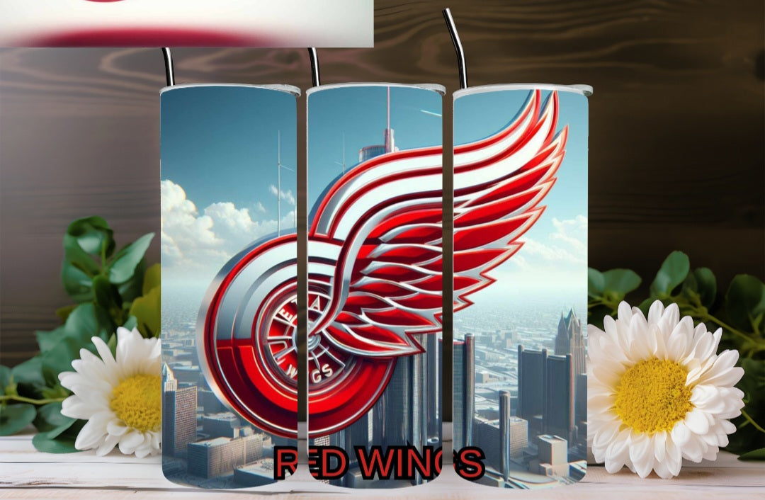 Detroit Red Wings City Sky Line Insulated Tumbler With Straw