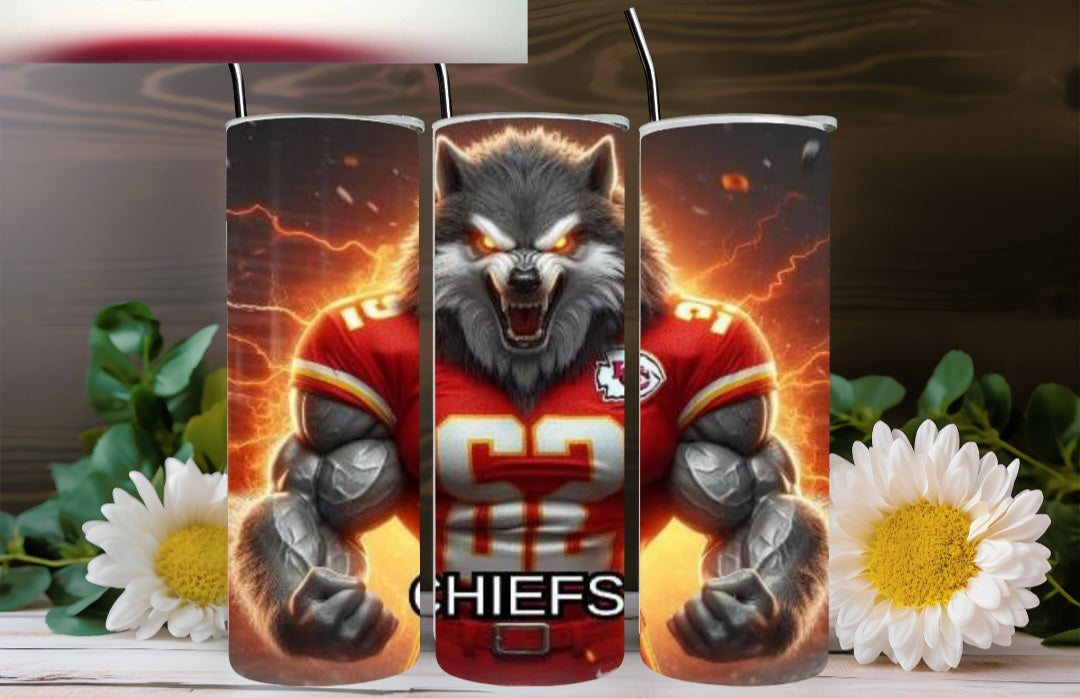 Kansas City Chiefs Insulated Tumbler With Straw