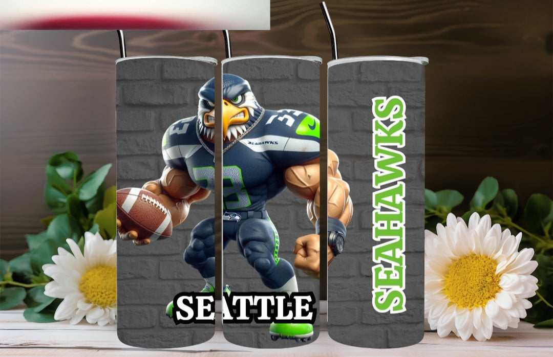 Seattle Seahawks Insulated Tumbler With Straw