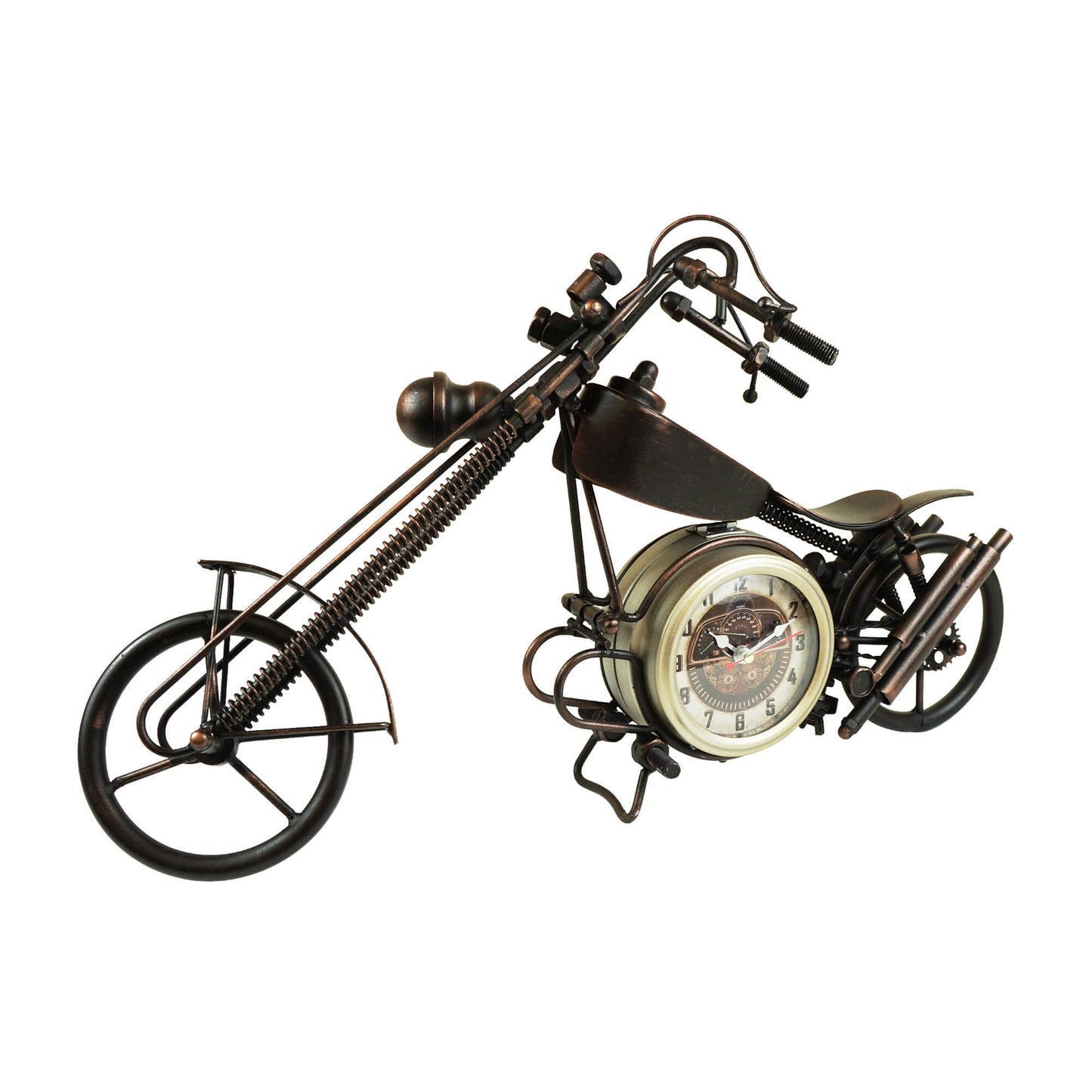 Classic Metal Motorcycle Table Clock