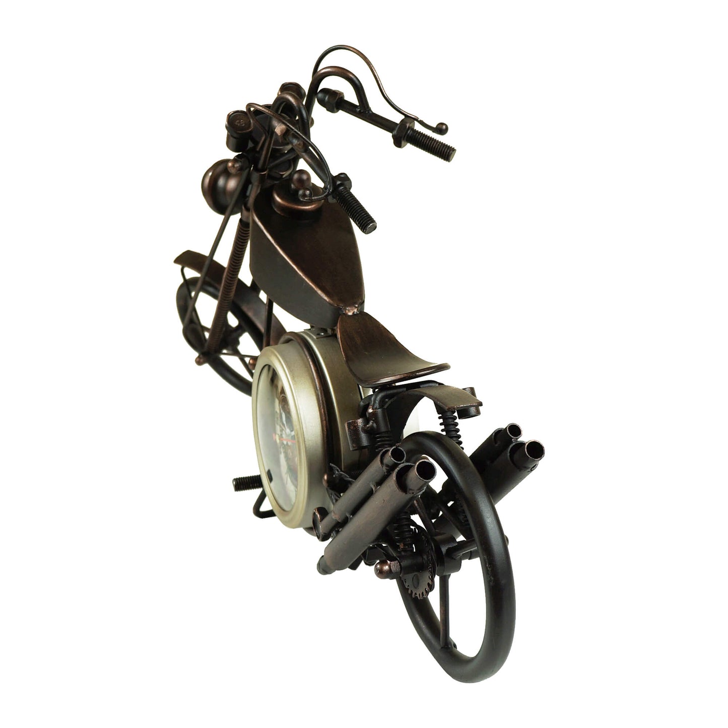 Classic Metal Motorcycle Table Clock