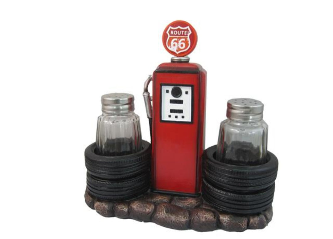 Salt And Pepper Shaker - Route 66 Gas Station