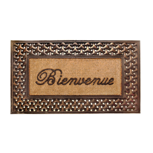 Bienvenue - Rubber And Coir Brush Mat