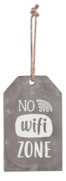No WiFi Zone Hanging Tag