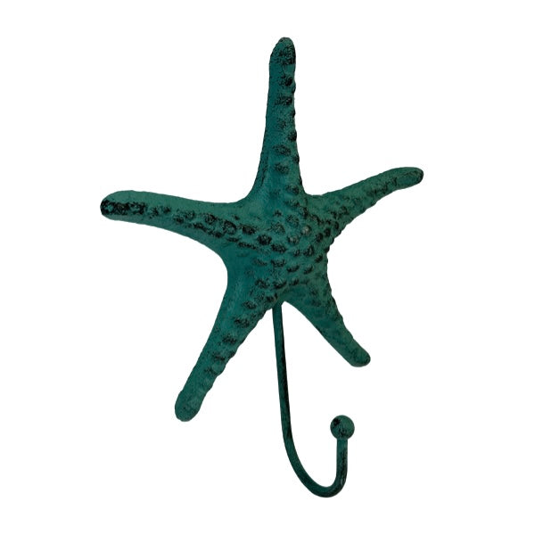 Cast Iron Starfish Wall Hook - Available in 3 Colours