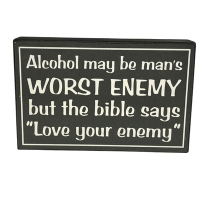 Wooden Signs For Beer, Wine Drinker