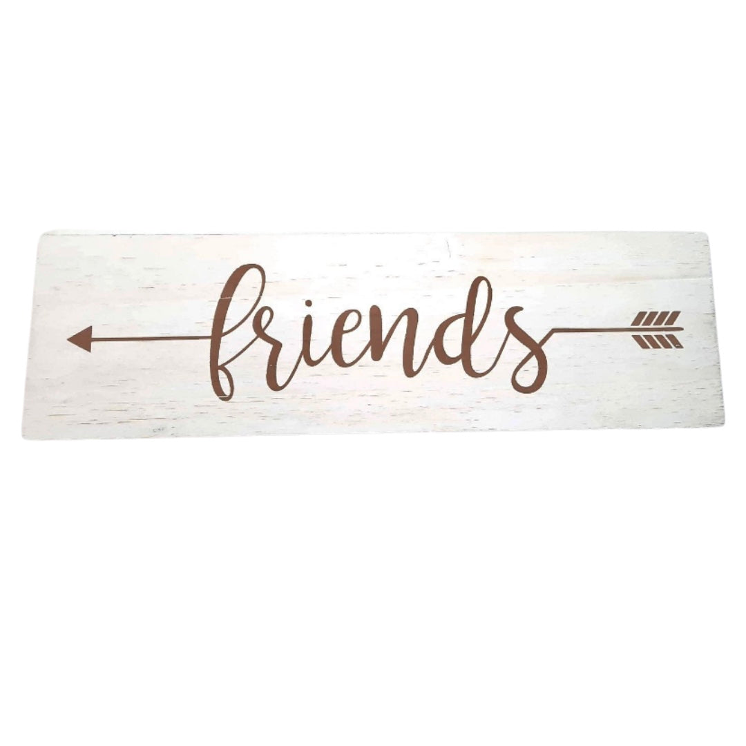 White Wall Plaque - Friends