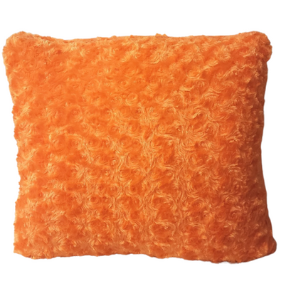 Orange Fuzzy Pillow