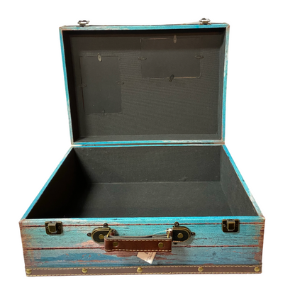 Life Is Better At The Beach Suitcase Storage Box With Picture Frames - Available in 2 Sizes