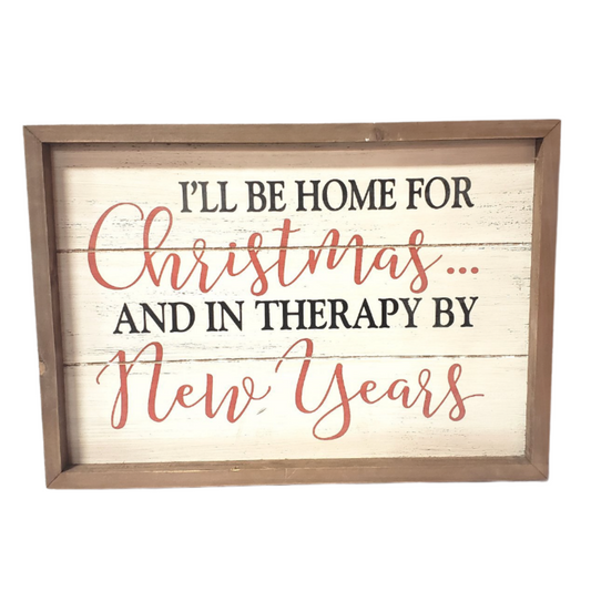 Christmas Therapy Sign