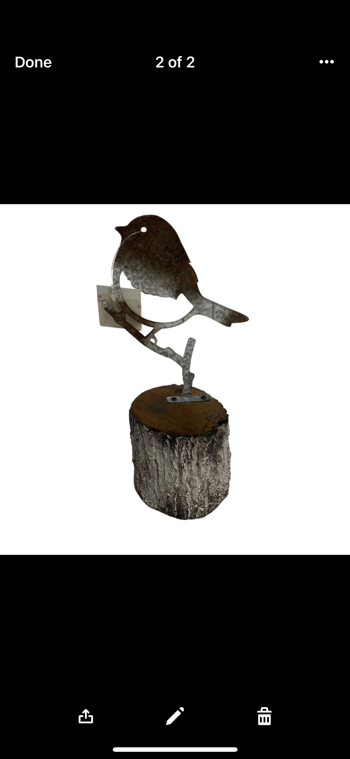 Resin Bird On Tree Trunk - Available in 2 Styles