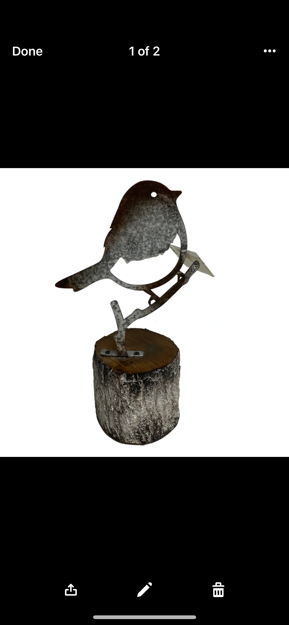 Resin Bird On Tree Trunk - Available in 2 Styles