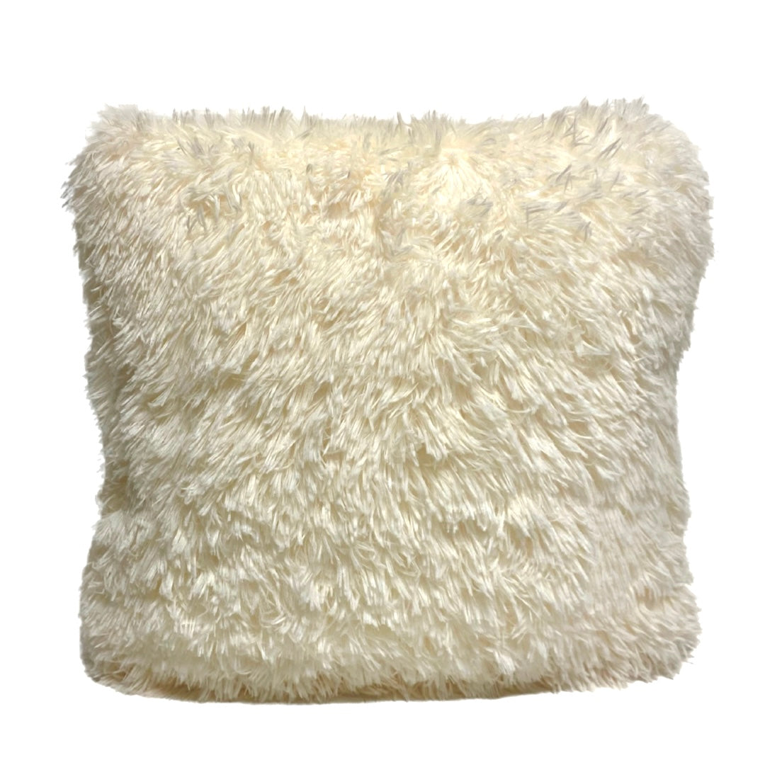 White Premium Plush Decorative Cushion