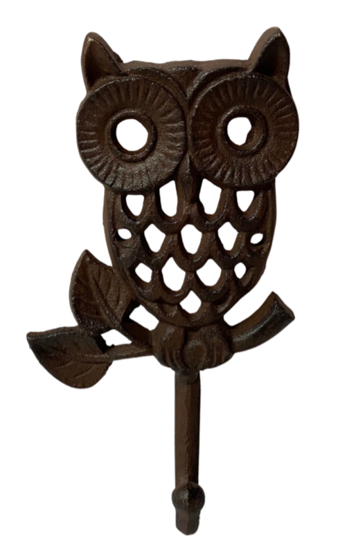 Owl Stand On Branches Metal Wall Hook