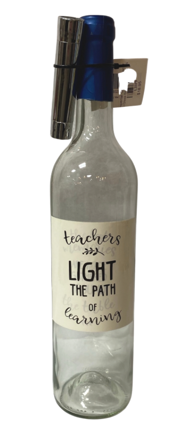 Teachers LED Glass Bottle