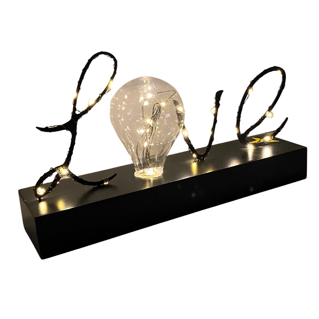 Led Black Love Decor