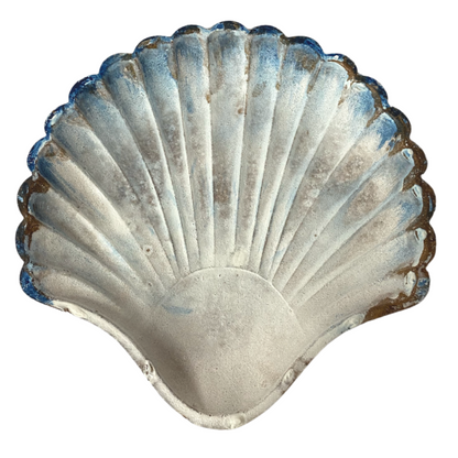 Blue Trim Shell Platter