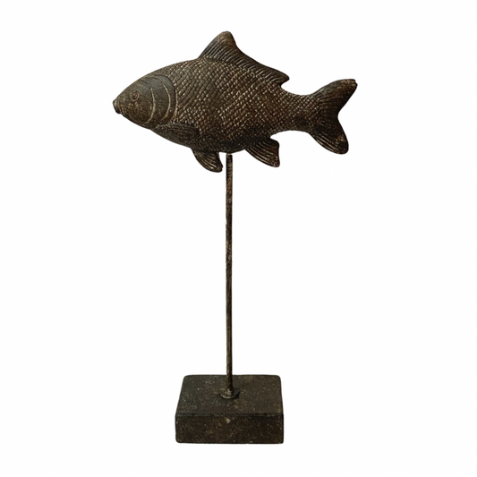 Metal Fish On Stand