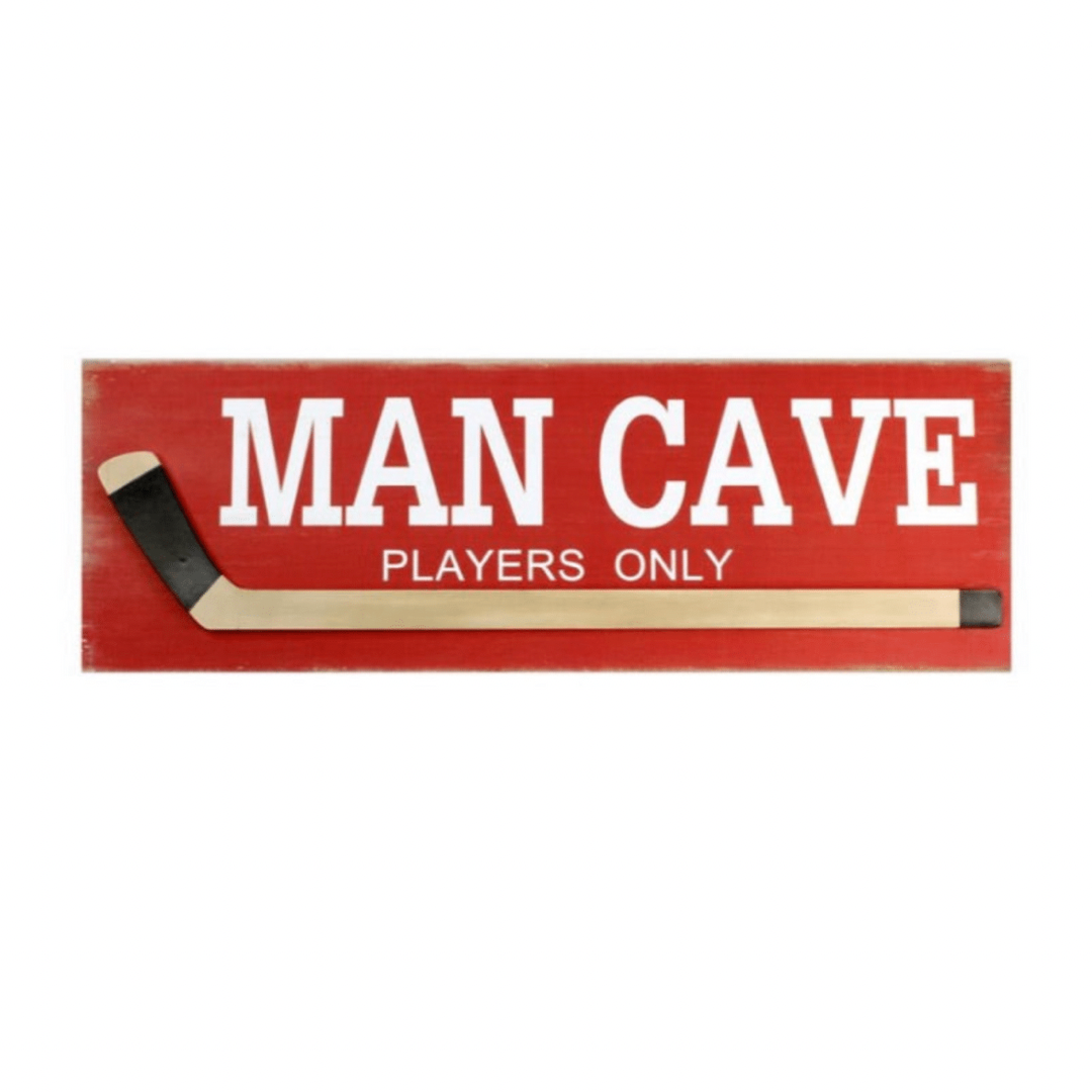 Man Cave Wall Plaque Decor for Hockey Lovers