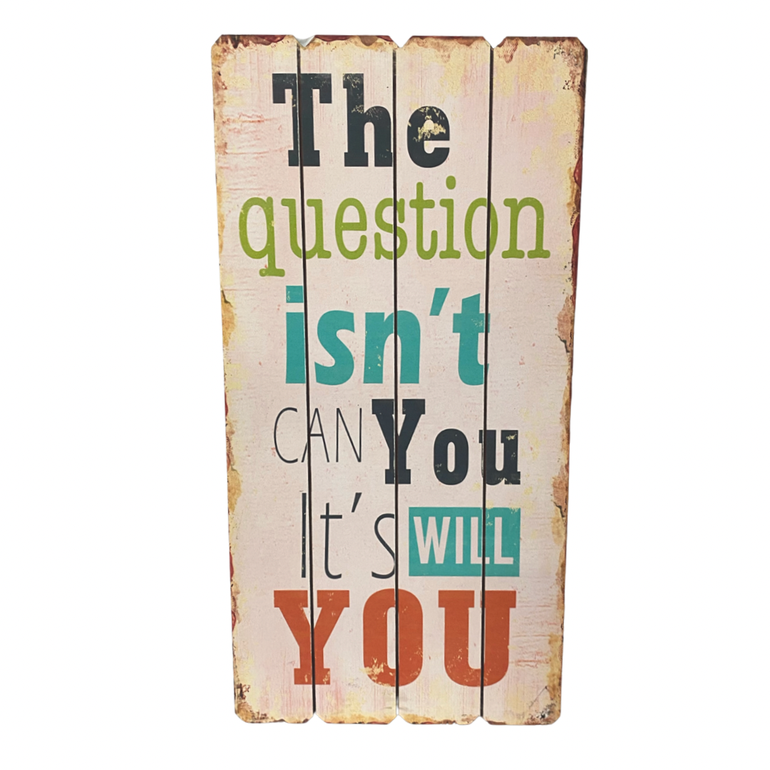 The Question Wooden Wall Art
