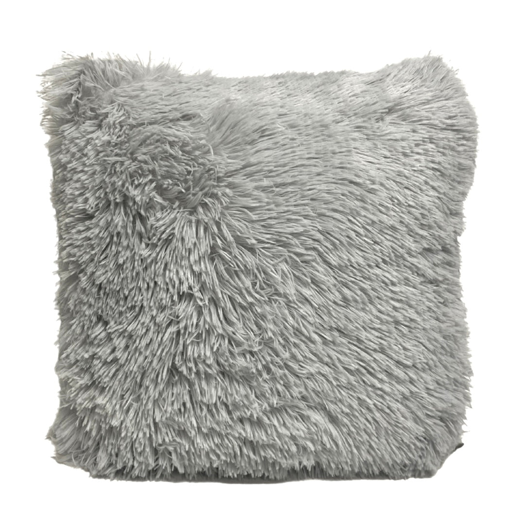 Grey Premium Plush Decorative Cushion
