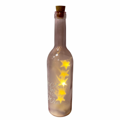 Time For A Glass Of Wine LED Bottle