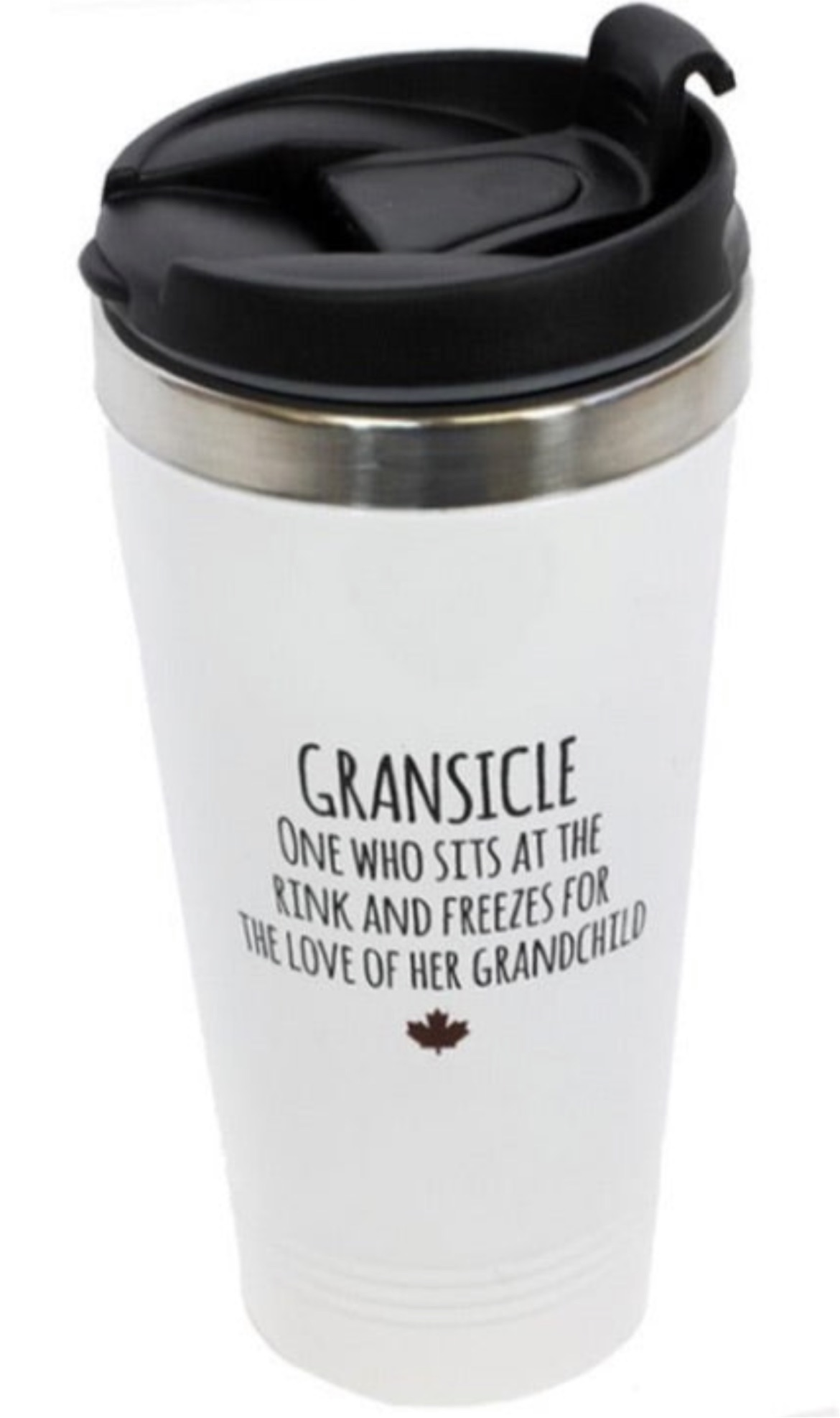 hockey fans travel mug for grandparents