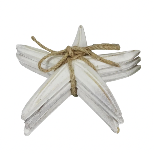 White Resin Decorative Stars