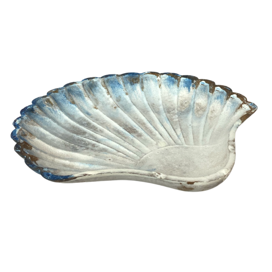 Blue Trim Shell Platter