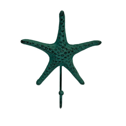 Cast Iron Starfish Wall Hook - Available in 3 Colours